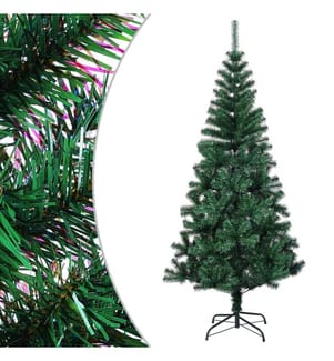 Sapin de Noël artificiel pointes iridescentes Vert 180 cm PVC