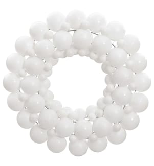 Weihnachtskranz Weiss 45 cm Polystyrol