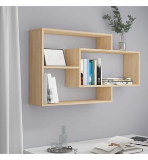 Wandregale Sonoma-Eiche 104x20x58,5 cm Holzwerkstoff
