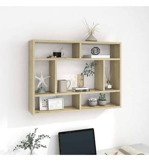 Wandregal Sonoma-Eiche 75x16x55 cm Holzwerkstoff