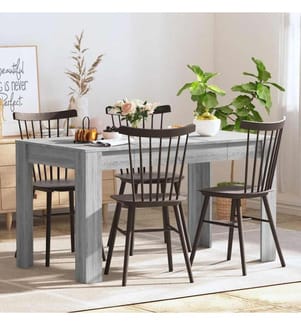 Table à dîner Sonoma gris 140x74,5x76 cm Bois d'ingénierie