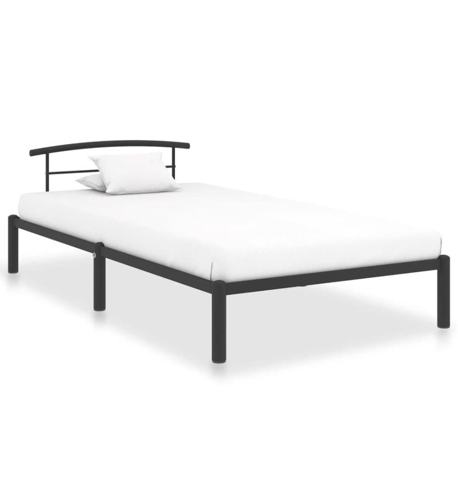 Bettgestell Schwarz Metall 90x200 cm