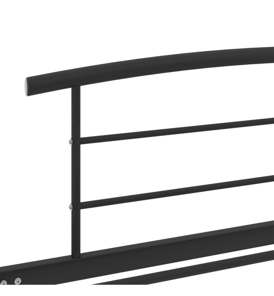 Bettgestell Schwarz Metall 90x200 cm