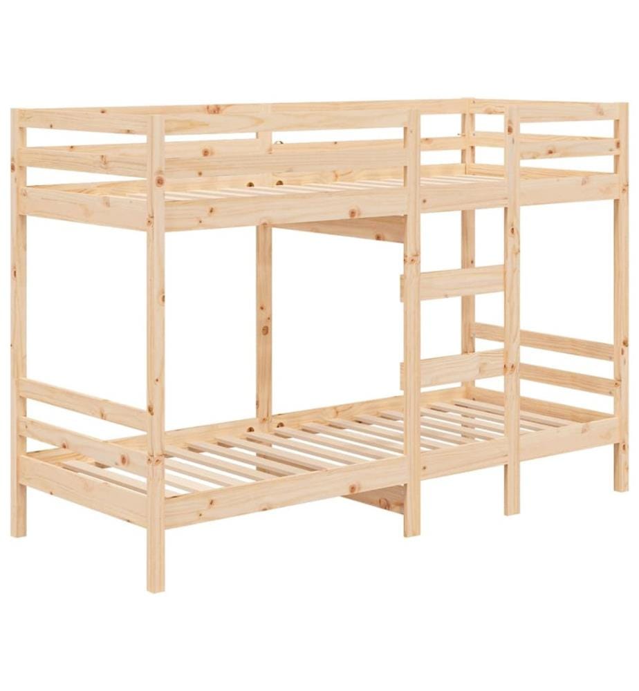 Lit superposé sans matelas 80x200 cm bois de pin massif