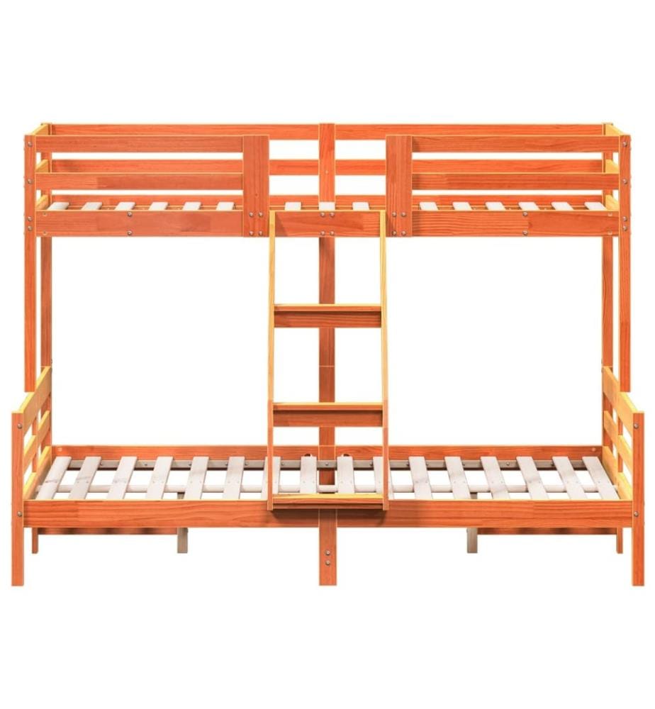 Lit superposé sans matelas 90x200/140x200 cm bois massif