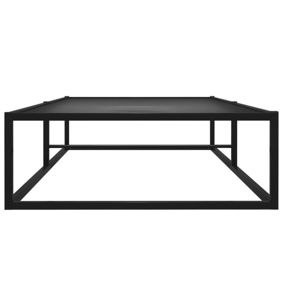 Bettgestell Schwarz Metall 90x200 cm