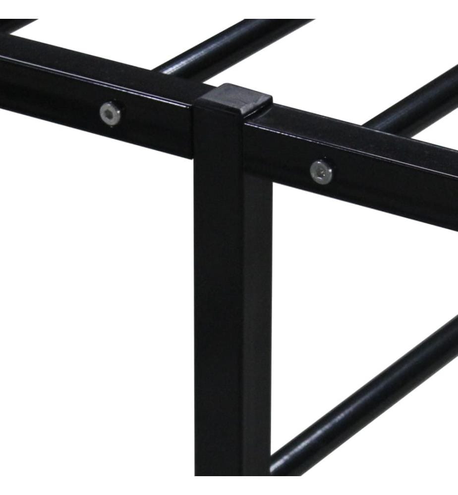 Bettgestell Schwarz Metall 90x200 cm
