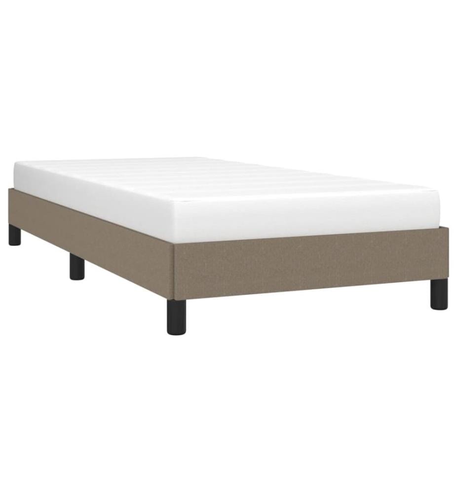 Bettgestell ohne Matratze Taupe 80x200 cm Stoff