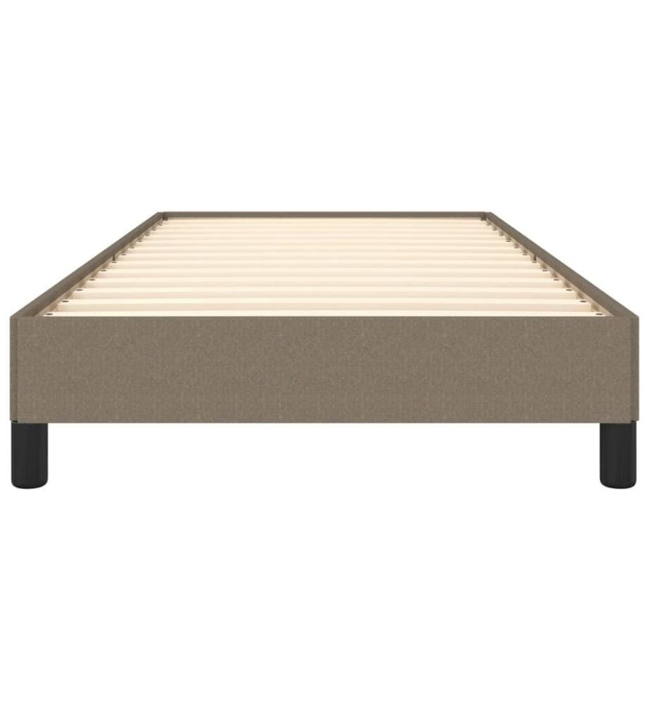 Bettgestell ohne Matratze Taupe 80x200 cm Stoff