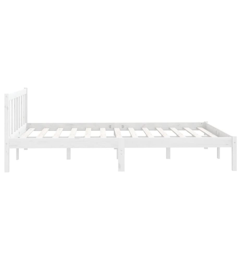Massivholzbett Weiss Kiefer 120x200 cm