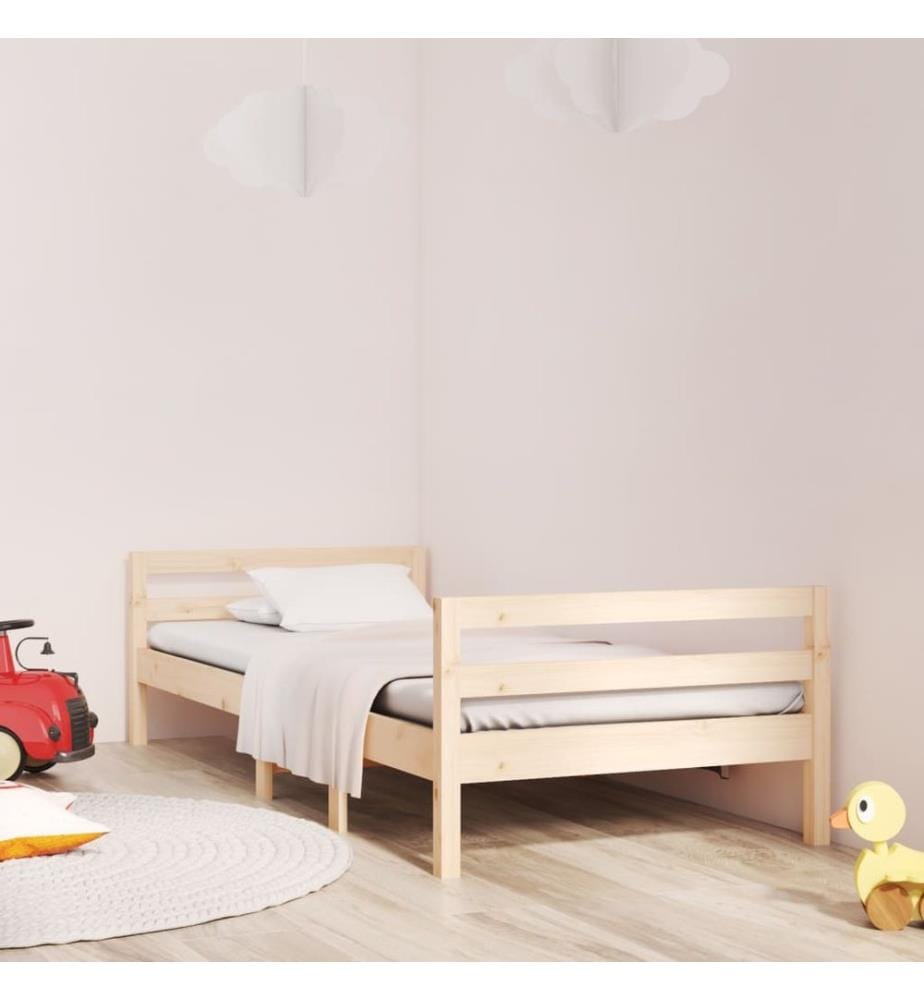 Cadre de lit sans matelas 80x200 cm bois massif de pin