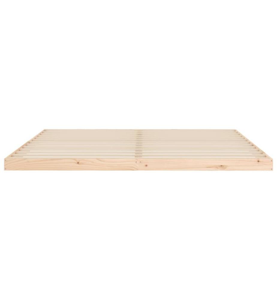 Cadre de lit sans matelas 200x200 cm bois massif de pin
