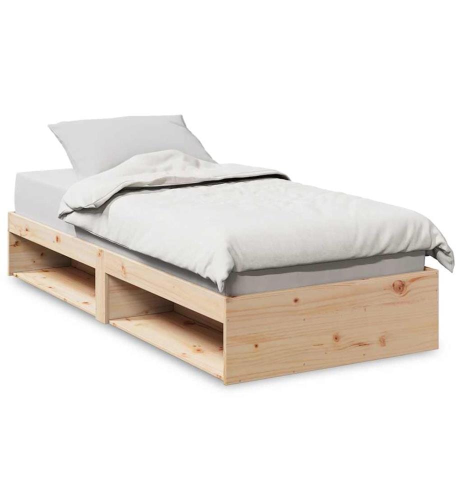 Lit de jour sans matelas 90x200 cm bois de pin massif