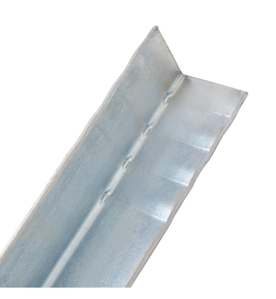 Piquet de sol en forme de L 2 pcs Acier galvanisé 5 x 5 x 50 cm