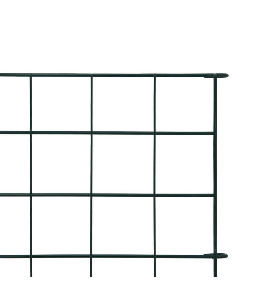 Gartenzaun Set 77,5x64 cm Grün