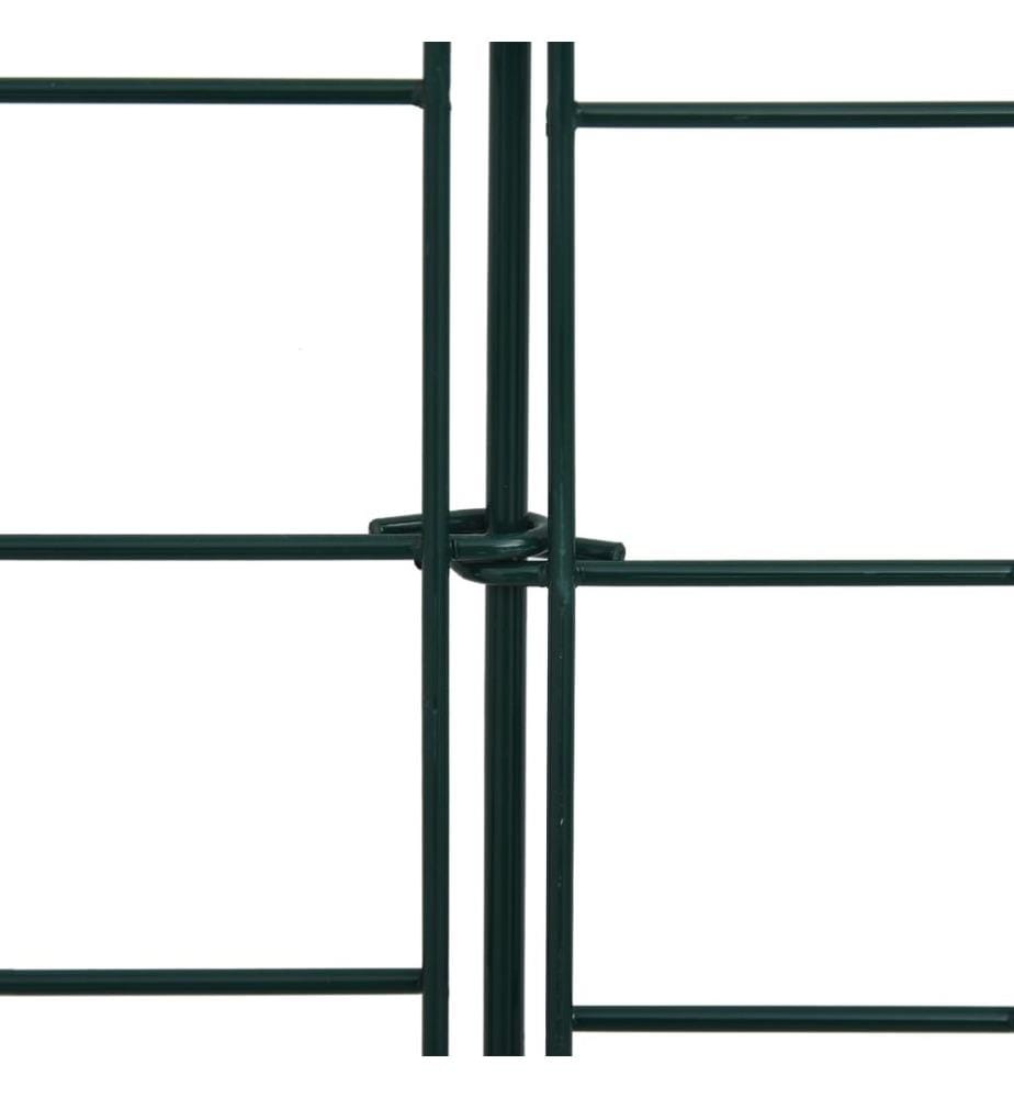 Gartenzaun Set 77,5x64 cm Grün