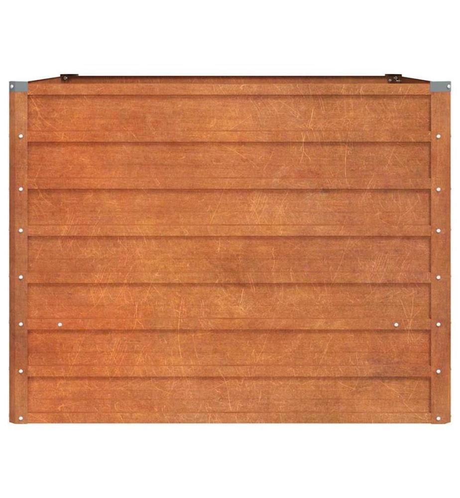 Hochbeet Rostig 100x100x77 cm Cortenstahl
