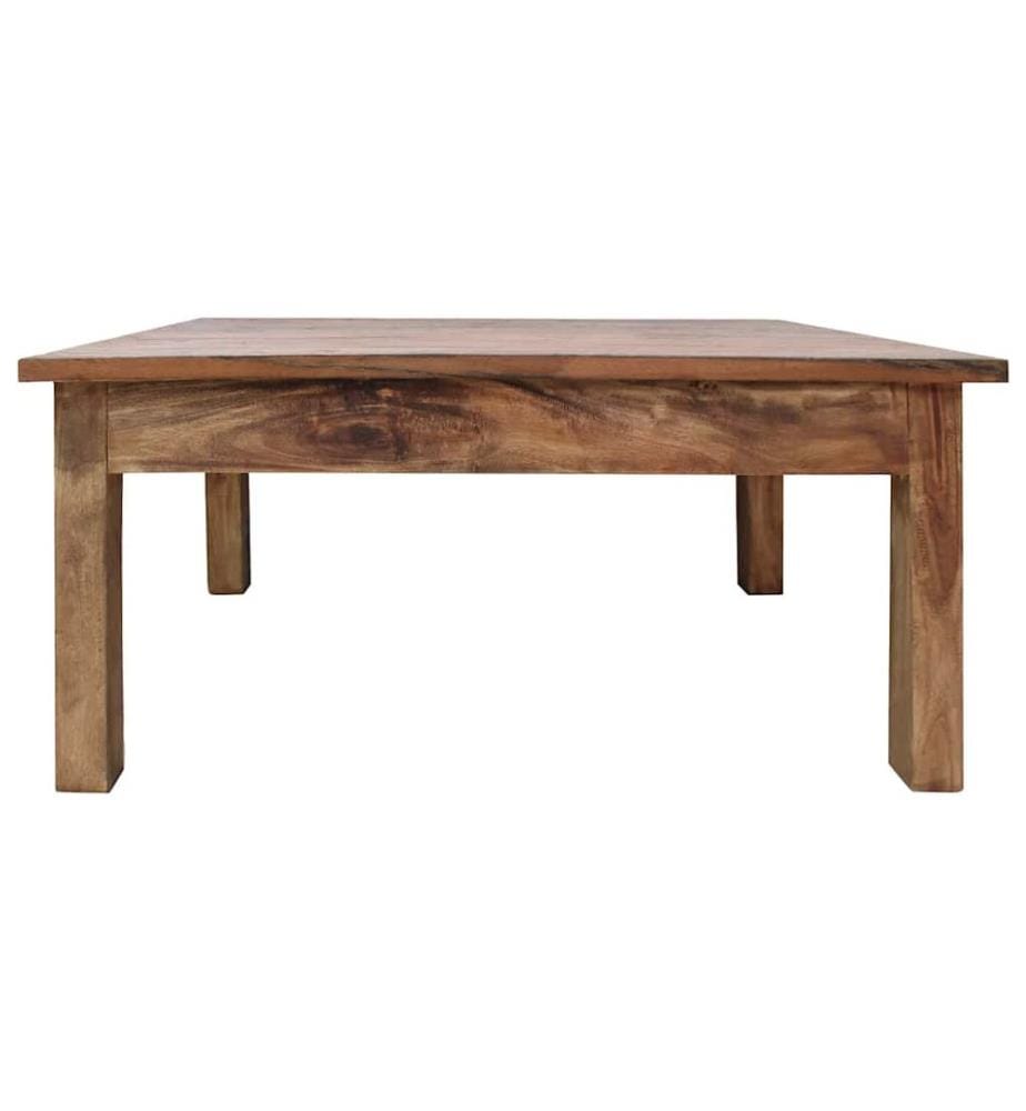 Table basse bois d'acajou massif 96x73x45 cm