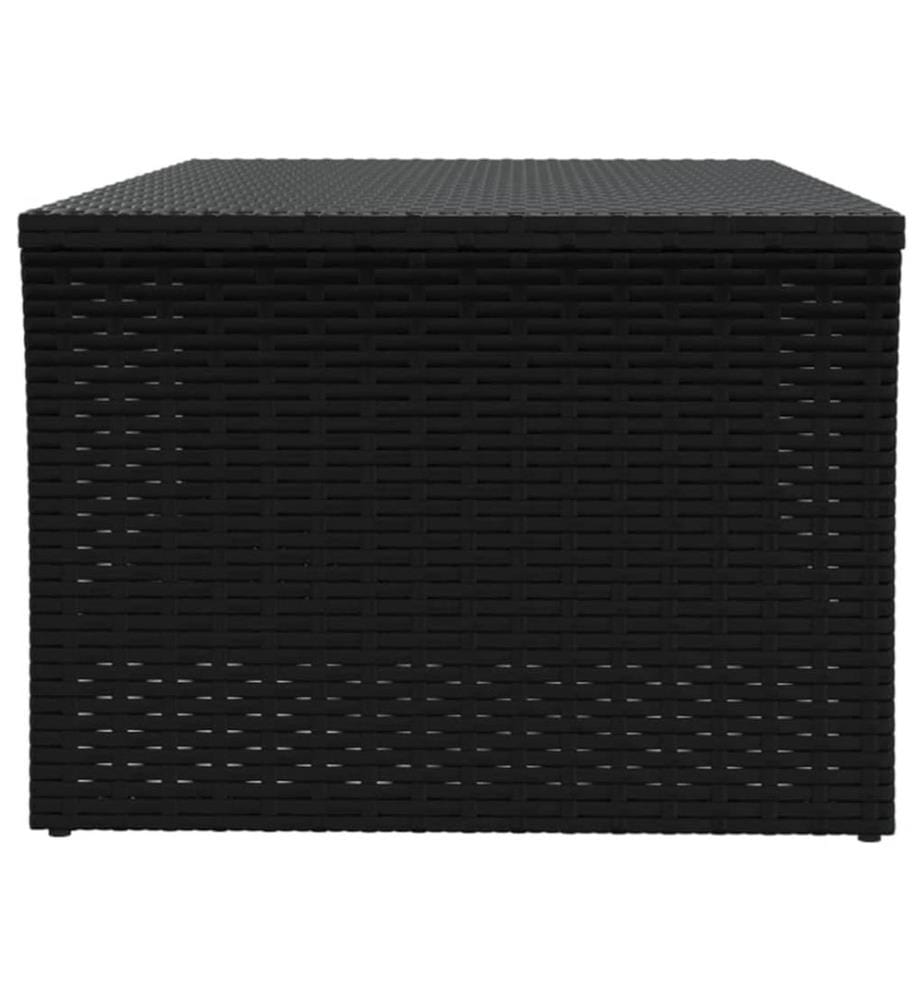 Couchtisch Schwarz 100x50x40 cm Poly Rattan