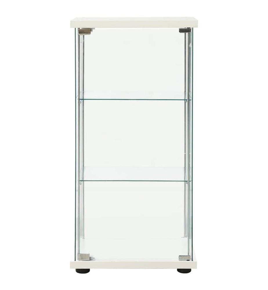 Vitrine Hartglas Weiss