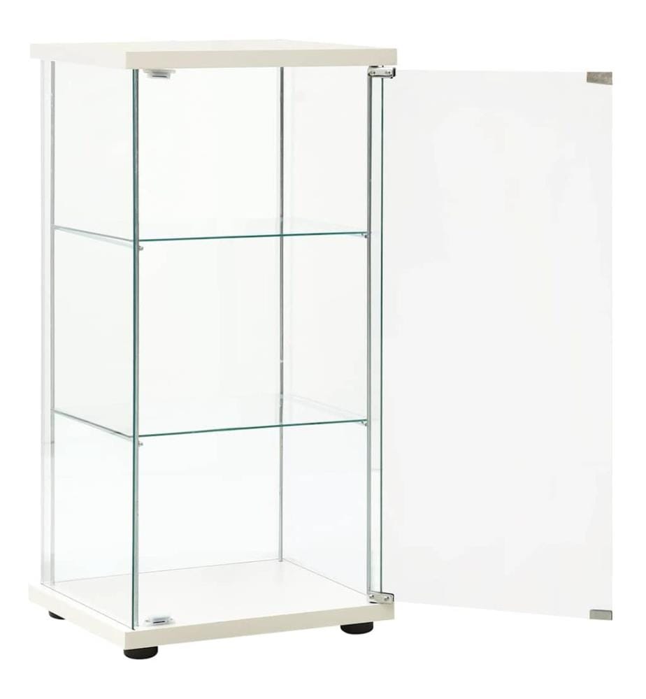 Vitrine Hartglas Weiss