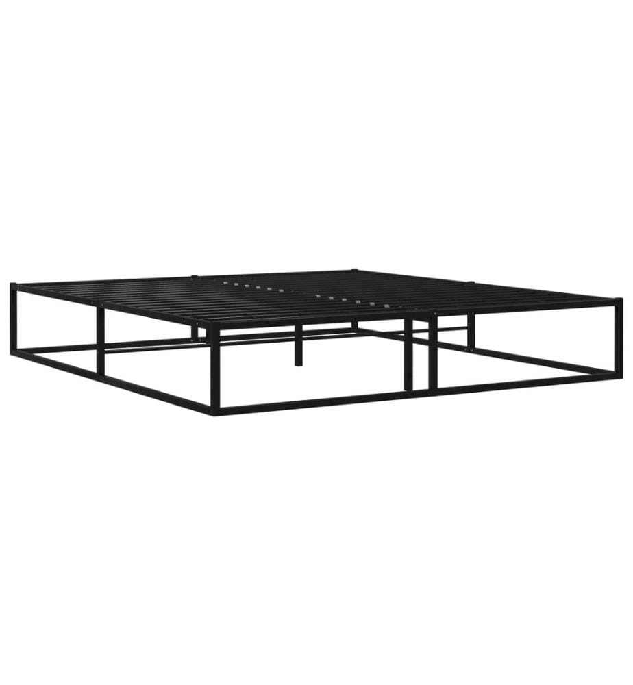 Bettgestell Schwarz Metall 160x200 cm