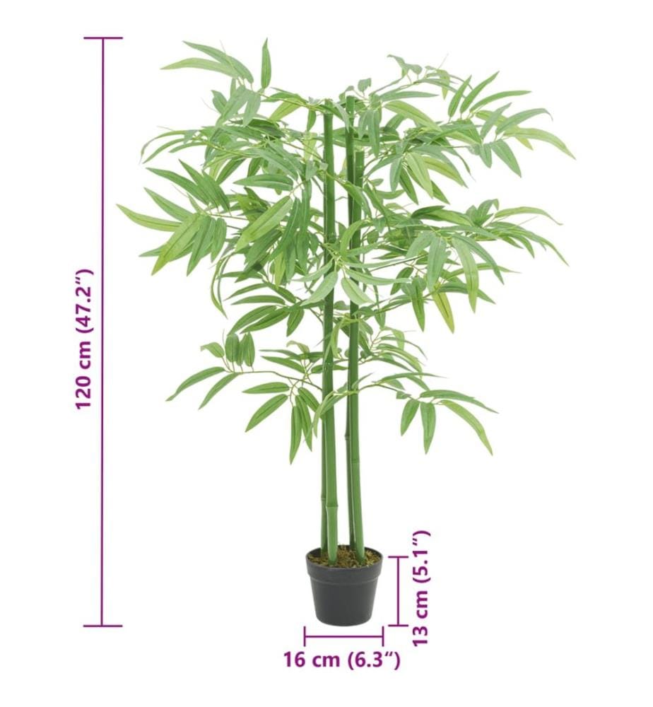 Bambusbaum Künstlich 384 Blätter 120 cm Grün