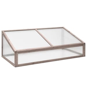 Gewächshaus Grau 110x58,5x39 cm Tannenholz