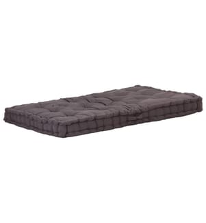 Palettenkissen Baumwolle 120×80×10 cm Anthrazit