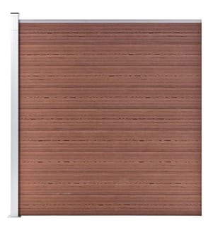 Gartenzaun WPC 175x186 cm Braun