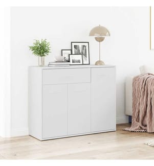 Sideboard Weiss 88x30x70 cm Holzwerkstoff