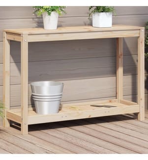 Pflanztisch mit Ablage 108x35x75 cm Massivholz Kiefer