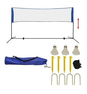 Badmintonnetz-Set mit Federbällen 300 x 155 cm
