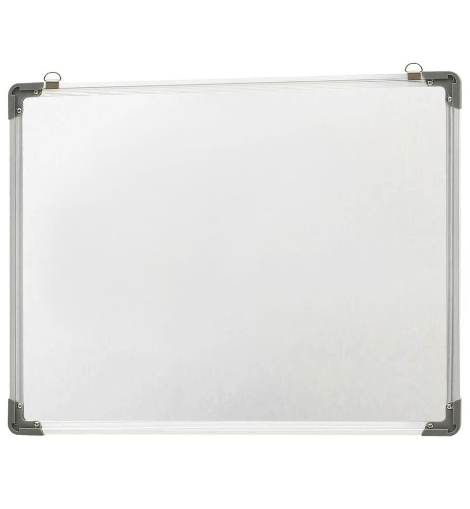 Tableau blanc magnétique effaçable à sec Blanc 90x60 cm Acier