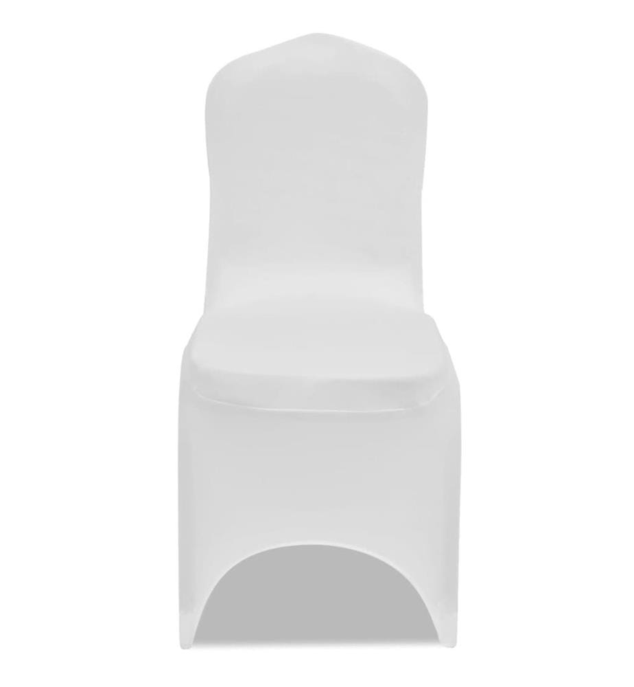 Housse de chaise extensible 100 pcs Blanc
