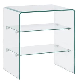 Couchtisch 50x40x56 cm Hartglas