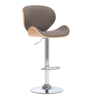 Barhocker Taupe Stoff