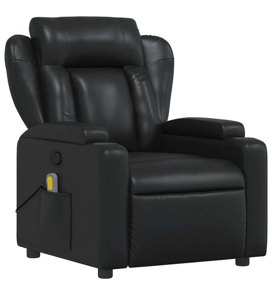 Massagesessel Schwarz Kunstleder