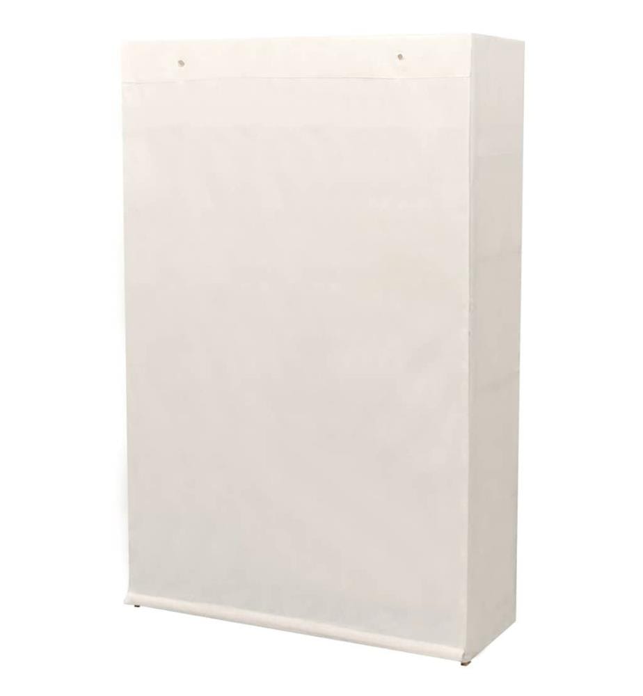 Garde-robe en tissu et bois de pin 110x40x170 cm