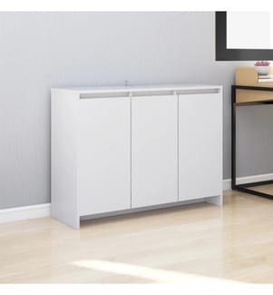 Sideboard Weiss 102x33x75 cm Holzwerkstoff