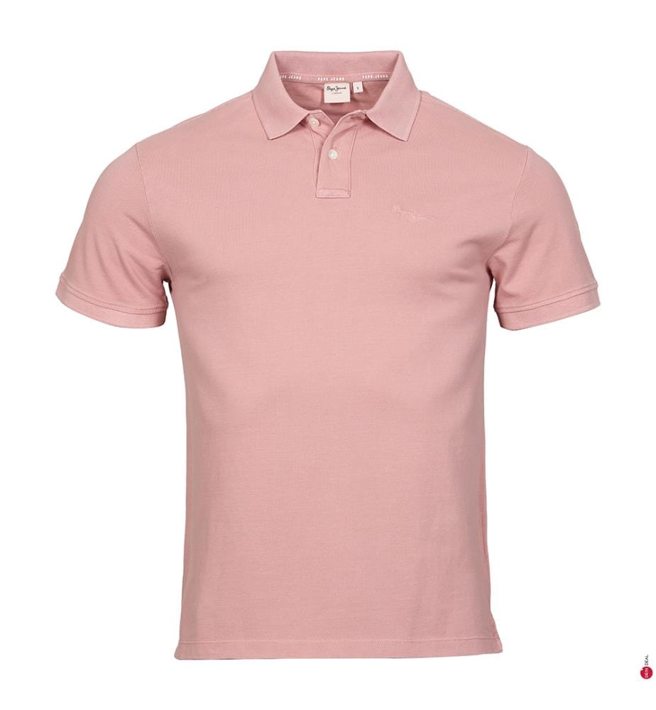 Polo in piqué con logo ricamato - Rosa | DeinDeal