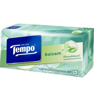 TEMPO - Boîte à mouchoirs Balsam 4 couches blanches