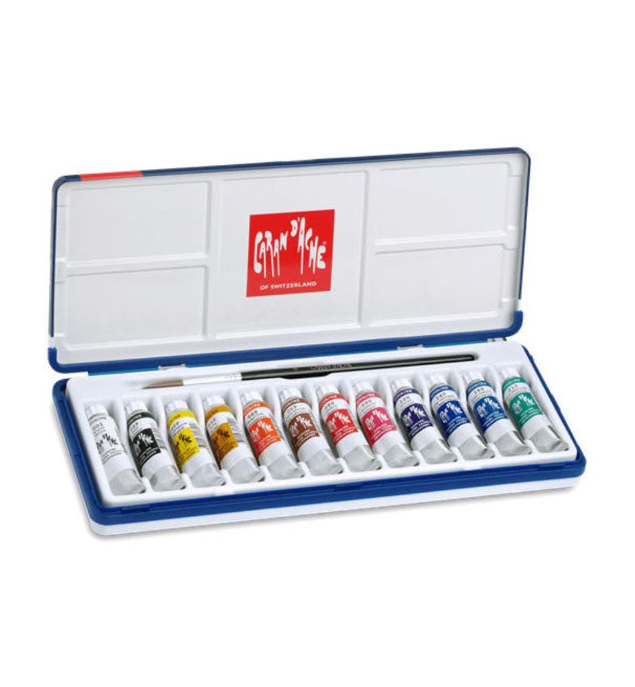 Boîte 12 Tubes de Peinture Gouache Studio 10 Ml