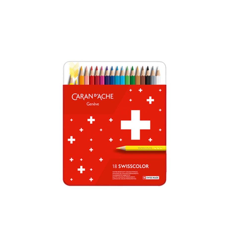 Boîte Métal de 18 Couleurs Swisscolor