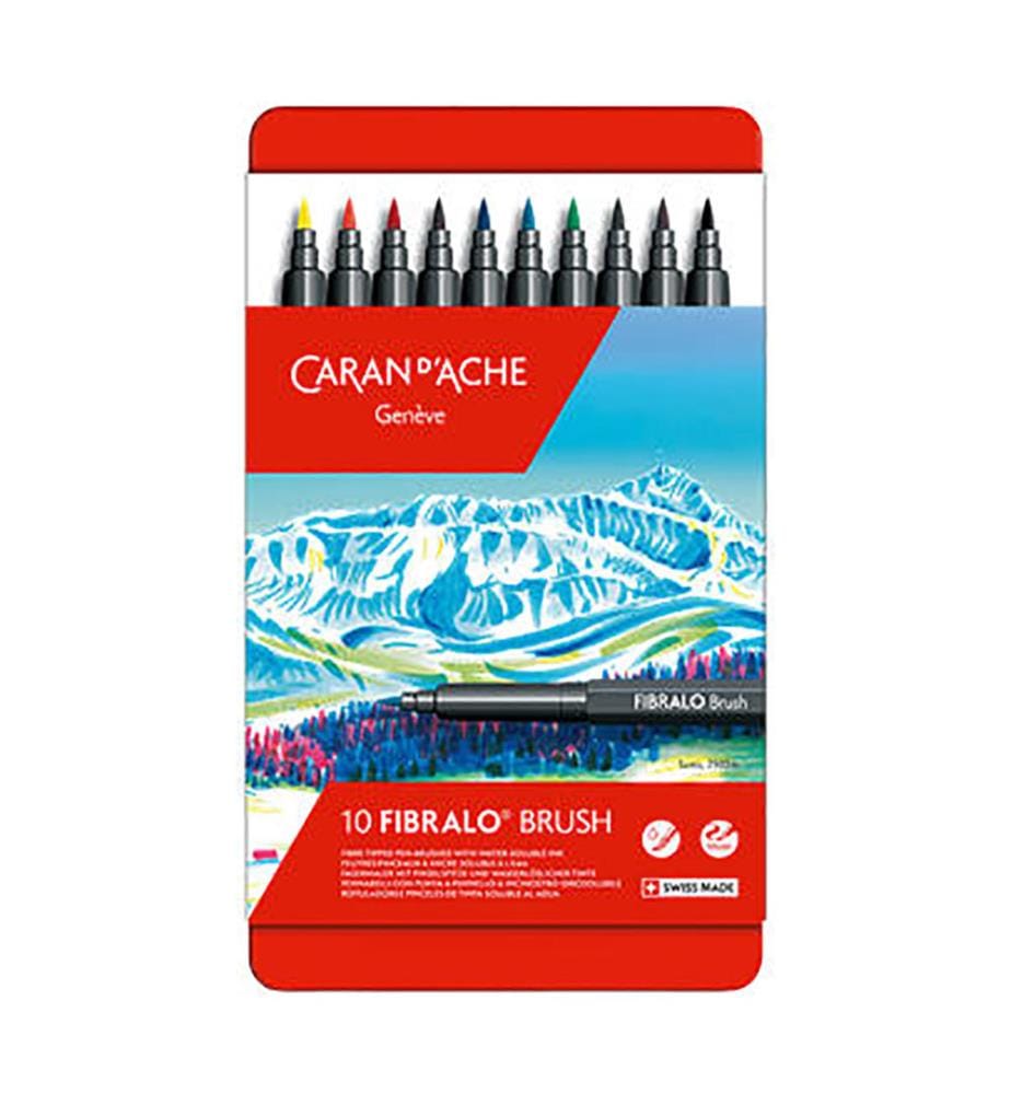FIBRALO™ Brush – Assortiment de Feutres 10 couleurs