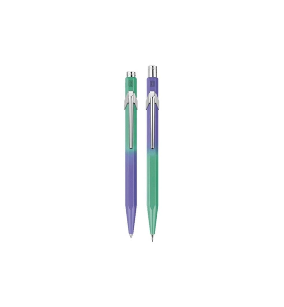 Kugelschreiber- und Druckbleistift-Set Borealis 849™ – Grün & Violett