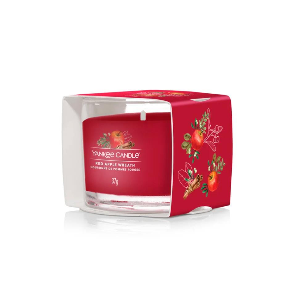 37 g - Bougie Votive Couronne de pommes rouges Signature