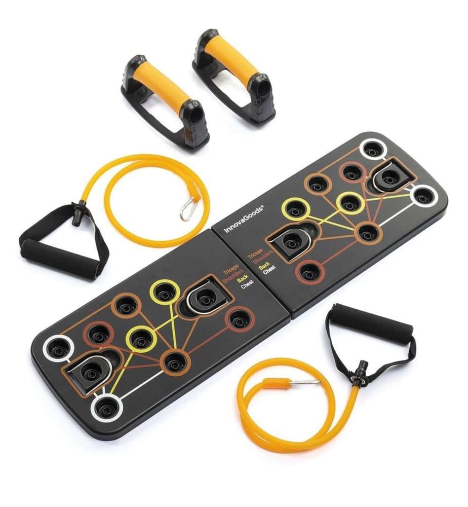 Pack planche de pompes avec bandes de résistance et gilet sauna sport homme XL InnovaGoods