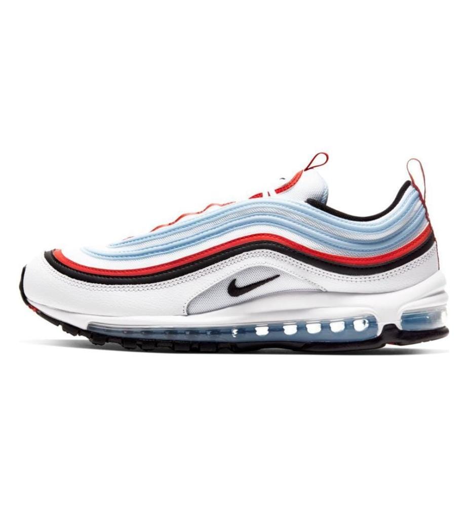 Air Max 97 Gundam Sneakers - White, Black, University Red, Psychic Blue