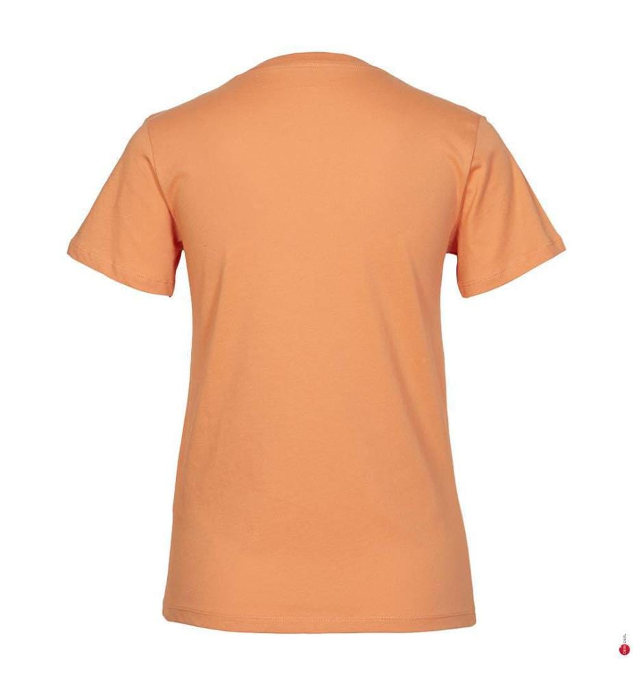 Macy T-Shirt mit V-Ausschnitt - Koralle